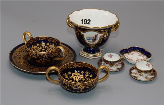 Coalport Royal Crown Derby and miniature porcelain